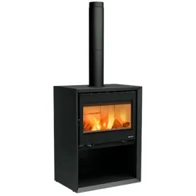 NORDICA Poêle à bois panoram DANTE5.0AVECBUCHER